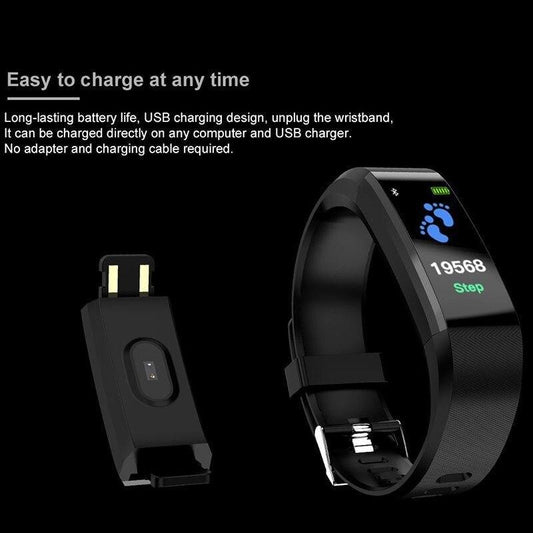 Smartwatch Heart Rate Blood Pressure Fitness Tracker Sport Watch