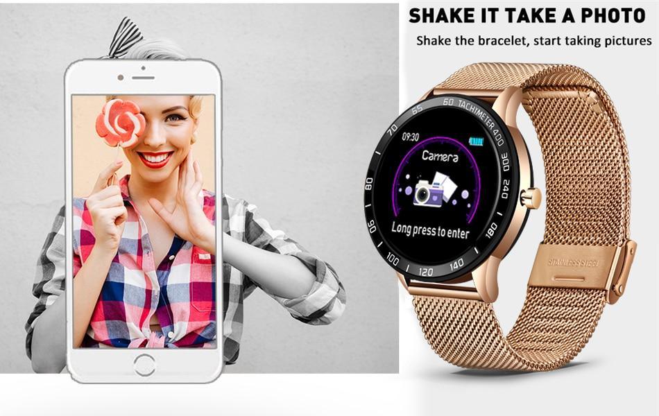 Luxury LED Smartwatch Heart Rate Fitness Tracker Sport Watch
