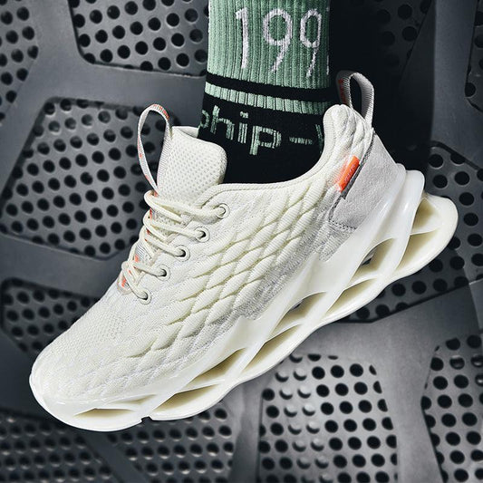 Athletic Black Running Sneakers Breathable Gym Training Shoes