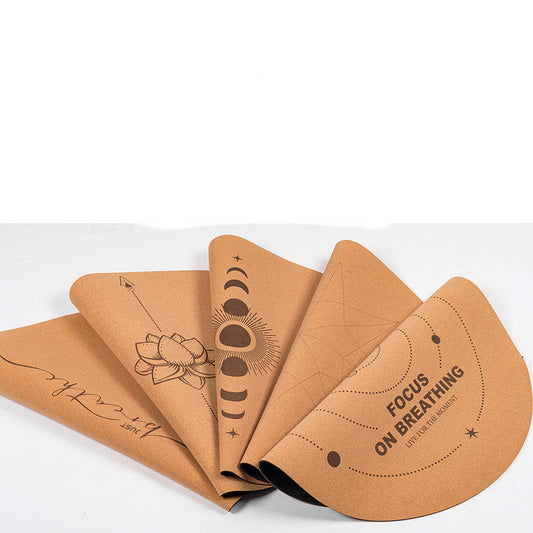 Cork Natural Rubber Meditation Mat Eco Non-Slip Yoga