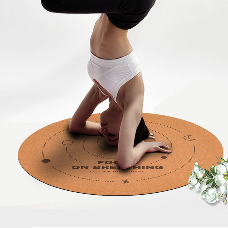 Cork Natural Rubber Meditation Mat Eco Non-Slip Yoga