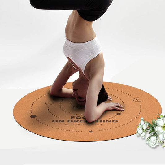 Cork Natural Rubber Meditation Mat Eco Non-Slip Yoga