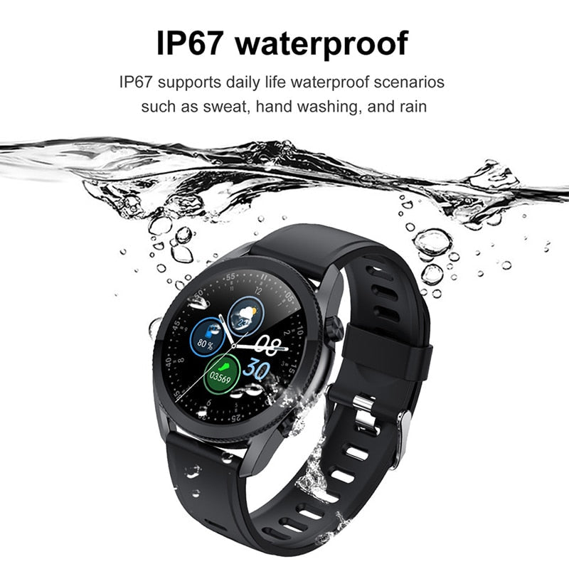 Bluetooth Smartwatch Waterproof Fitness Tracker Weather Display Watch