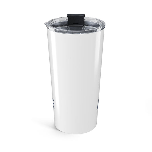 20oz Logo Travel Tumbler — Insulated Stainless Steel Cup with Spill-Resistant Lid