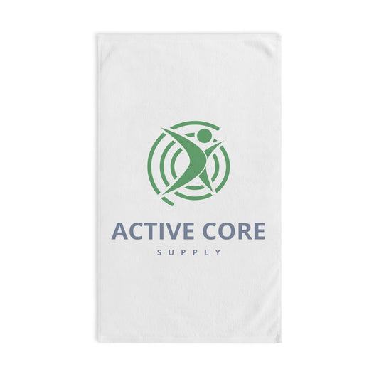 Active Core Supply Hand Towel — Fitness Logo Cotton Gym Towel