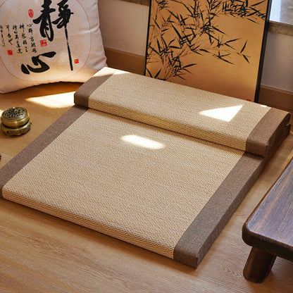 Bamboo Fiber Zafu Round Meditation Cushion Zen Support