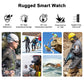 Rugged Smartwatch Waterproof Outdoor Sports Fitness Tracker