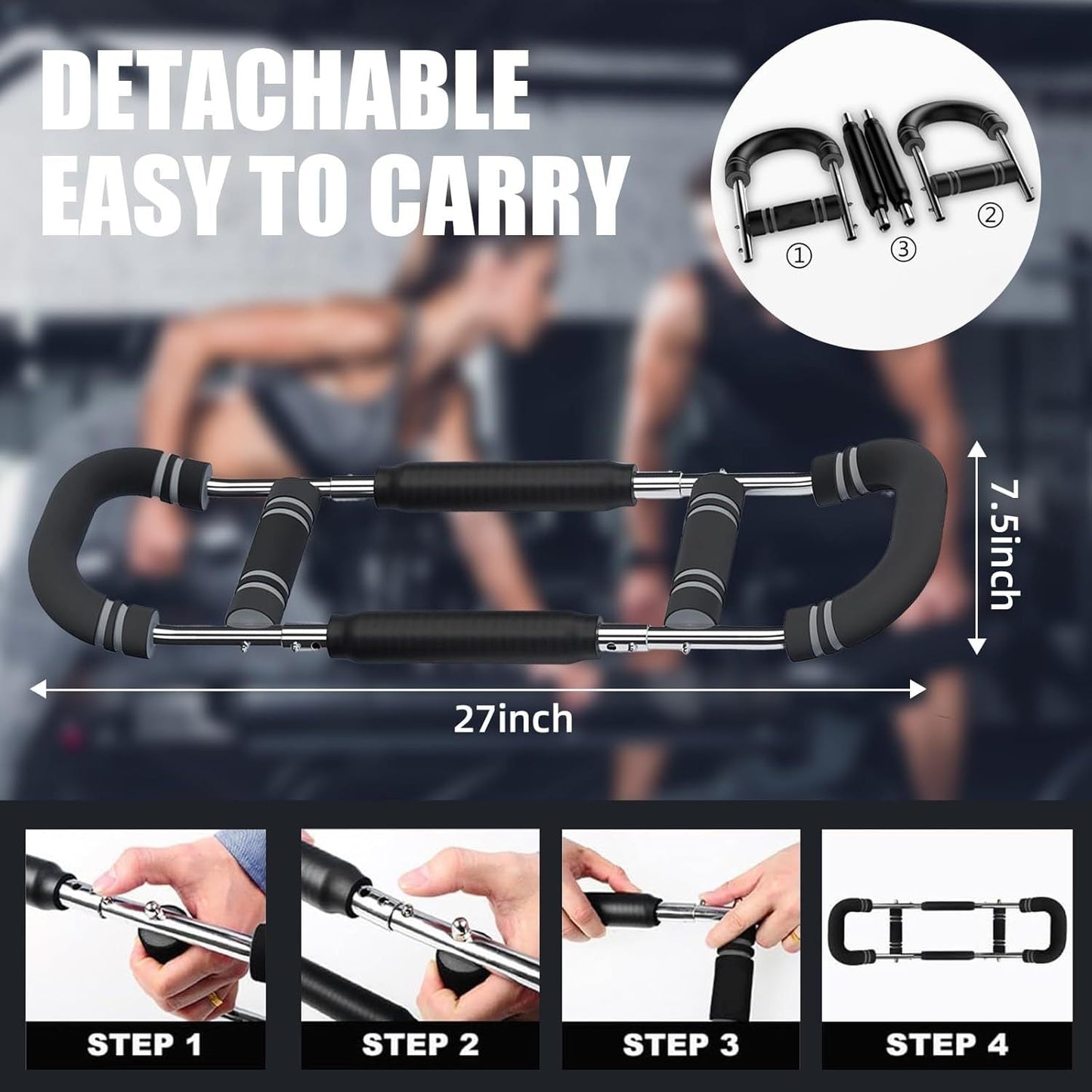 Adjustable U-Shaped Chest Arm Strength Trainer Equipment