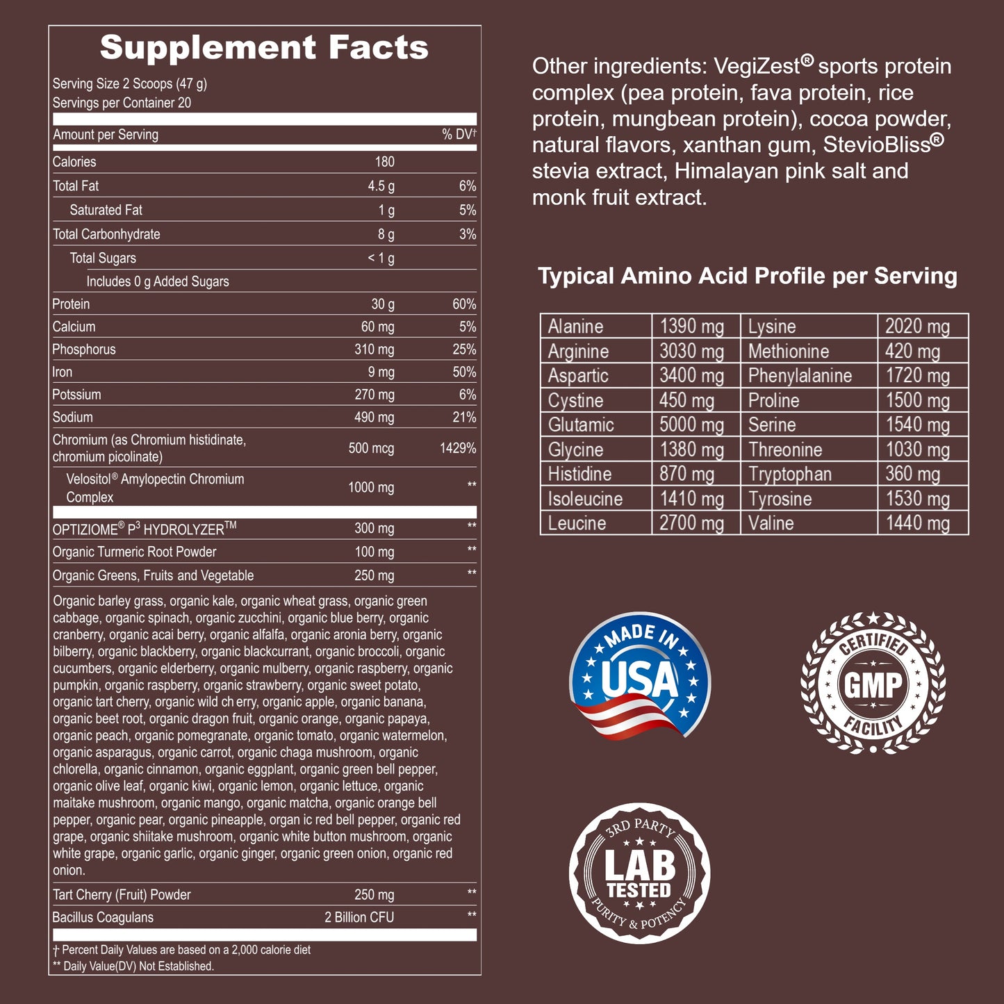 Plant Based Sport Protein Powder Muscle Recovery Vegan