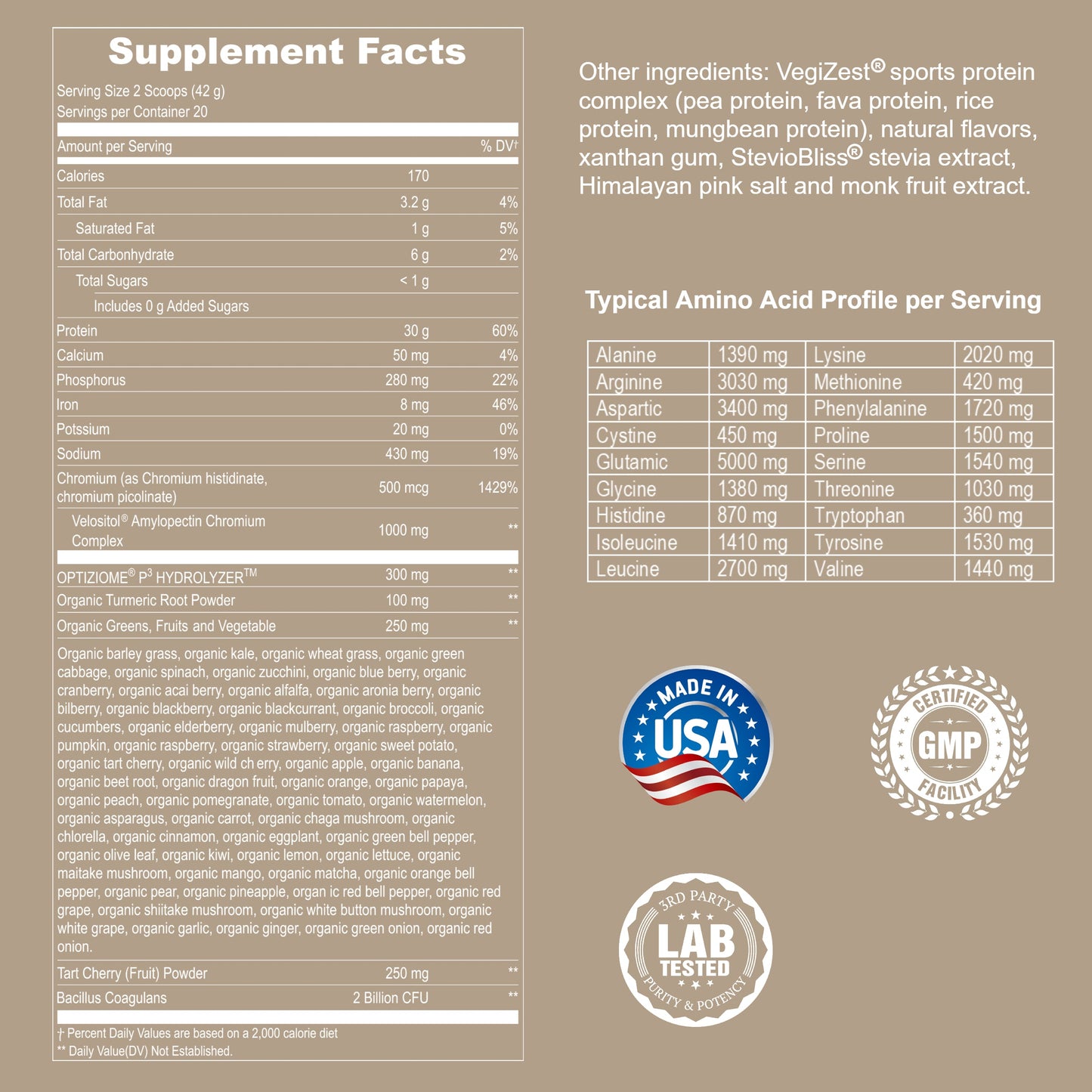 Plant Based Sport Protein Powder Muscle Recovery Vegan