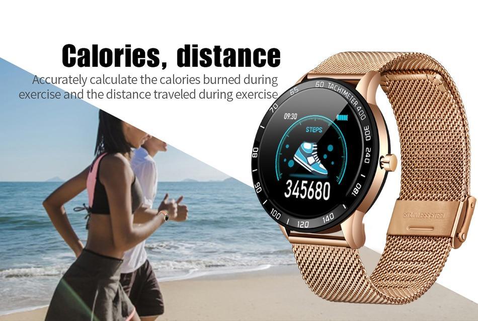 Luxury LED Smartwatch Heart Rate Fitness Tracker Sport Watch