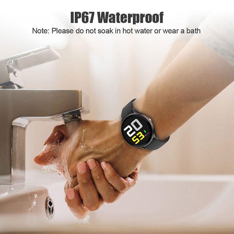 Smartwatch Heart Rate Blood Pressure Fitness Tracker iOS Android