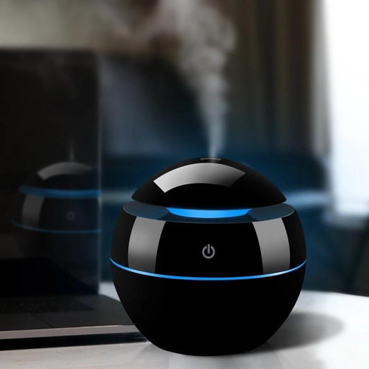 Ultrasonic Wood Aroma Diffuser LED Essential Oil Humidifier