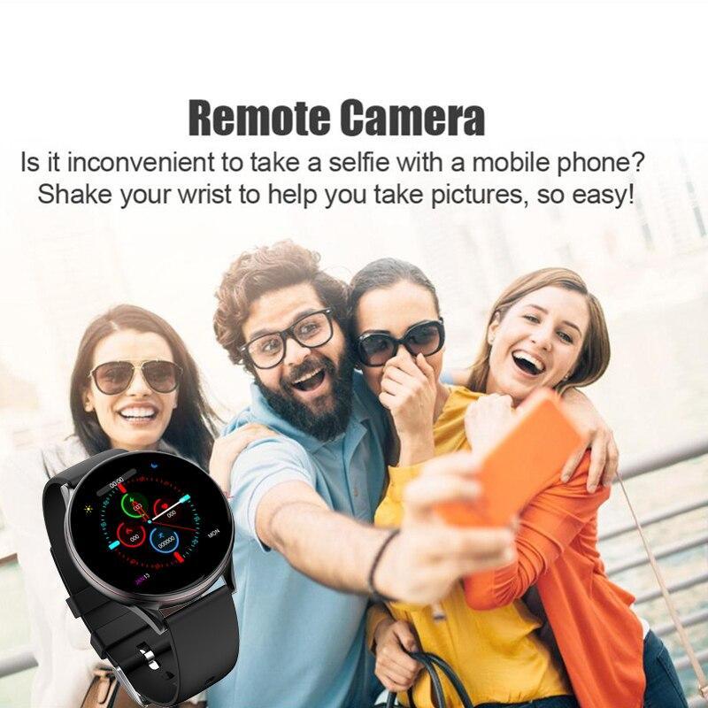 Smartwatch Heart Rate Blood Pressure Fitness Tracker iOS Android
