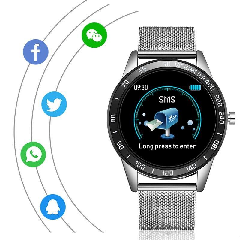 Luxury LED Smartwatch Heart Rate Fitness Tracker Sport Watch