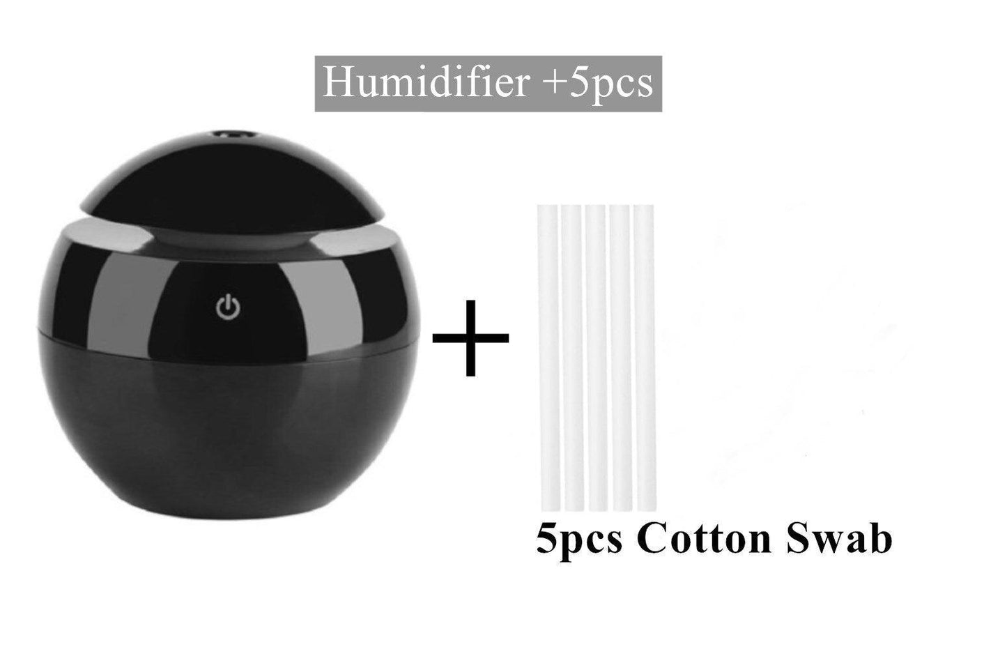 Ultrasonic Wood Aroma Diffuser LED Essential Oil Humidifier
