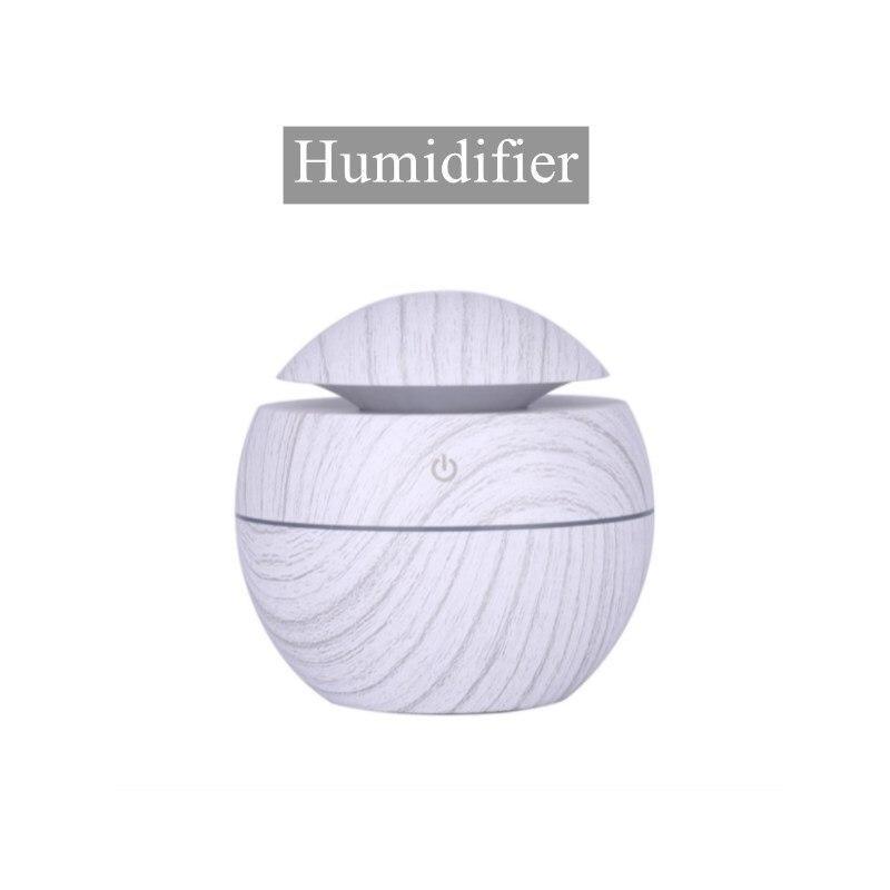 Ultrasonic Wood Aroma Diffuser LED Essential Oil Humidifier