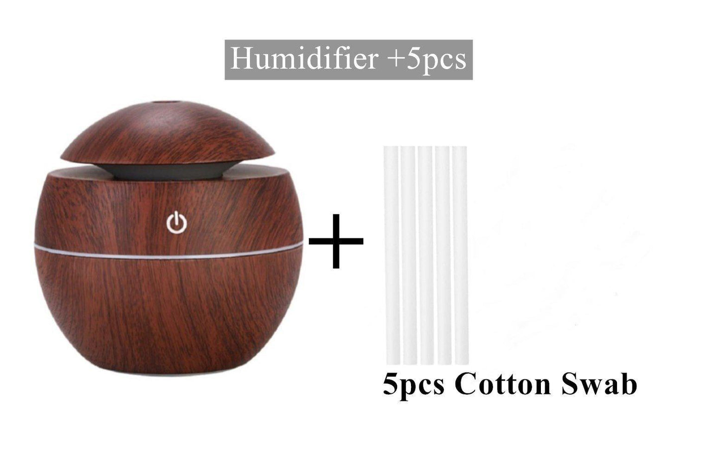 Ultrasonic Wood Aroma Diffuser LED Essential Oil Humidifier