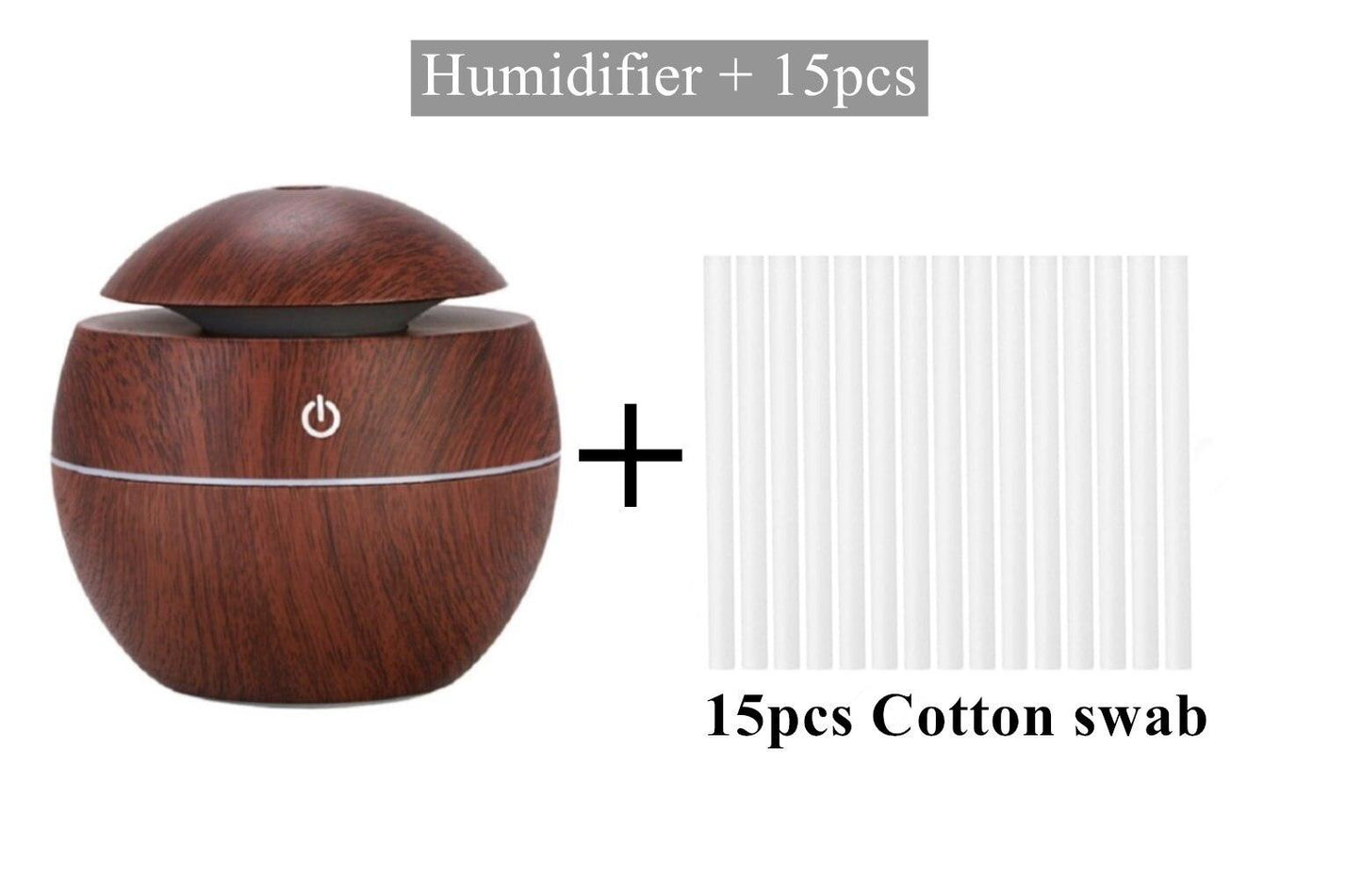 Ultrasonic Wood Aroma Diffuser LED Essential Oil Humidifier