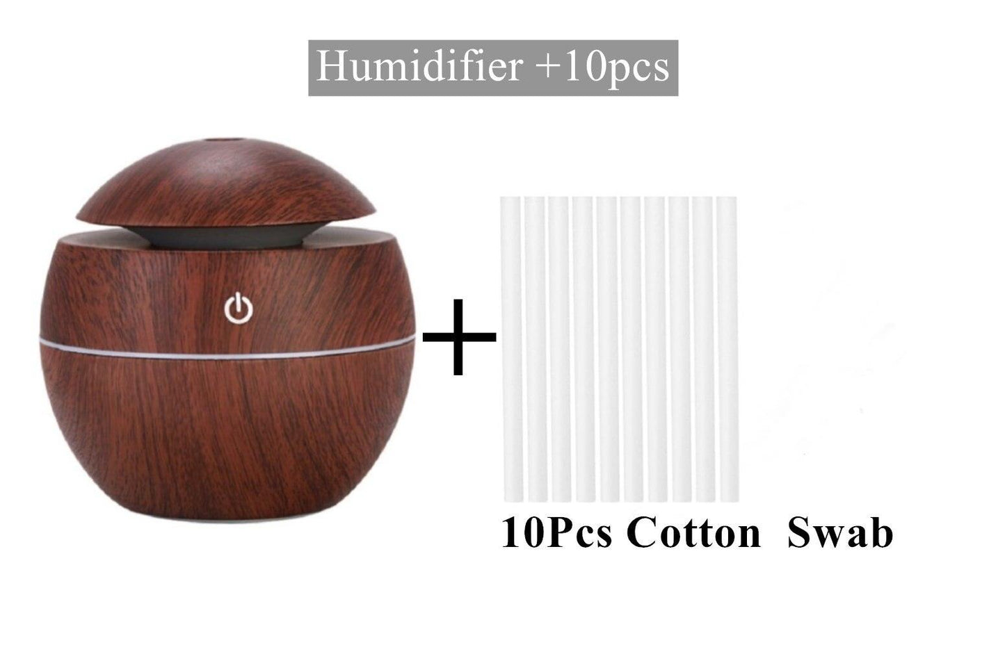 Ultrasonic Wood Aroma Diffuser LED Essential Oil Humidifier