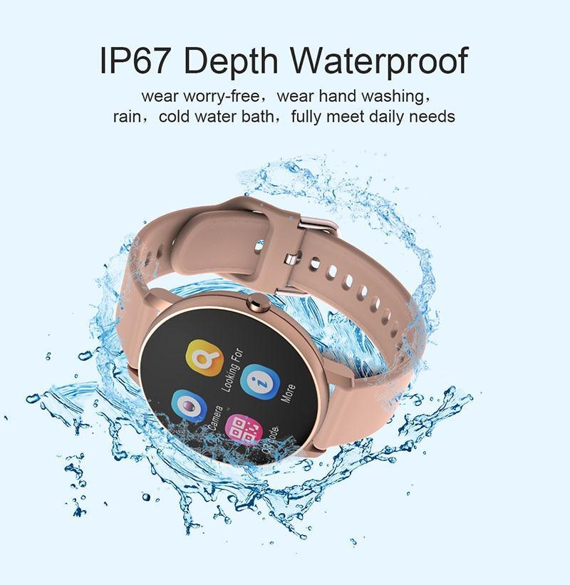Fashion Fitness Smartwatch Waterproof Heart Rate Blood Pressure