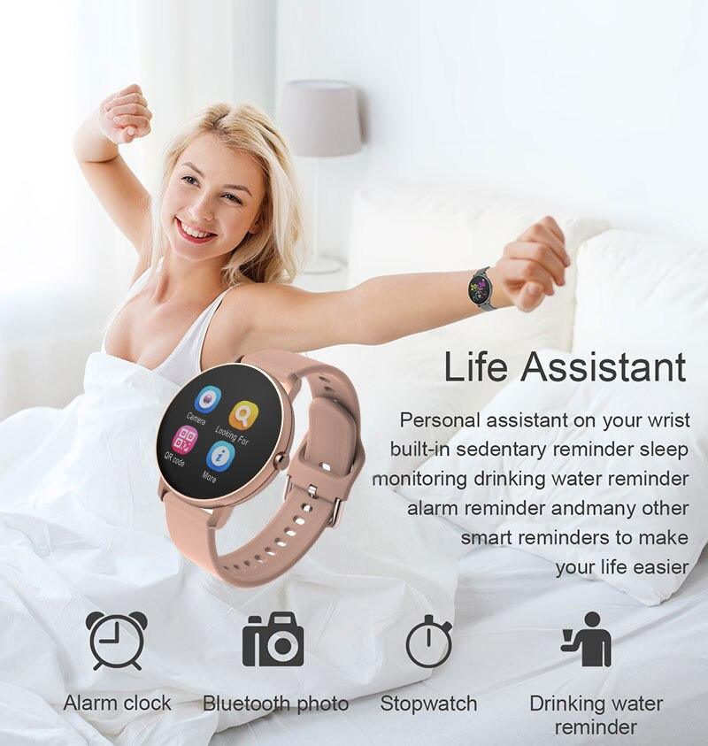Fashion Fitness Smartwatch Waterproof Heart Rate Blood Pressure