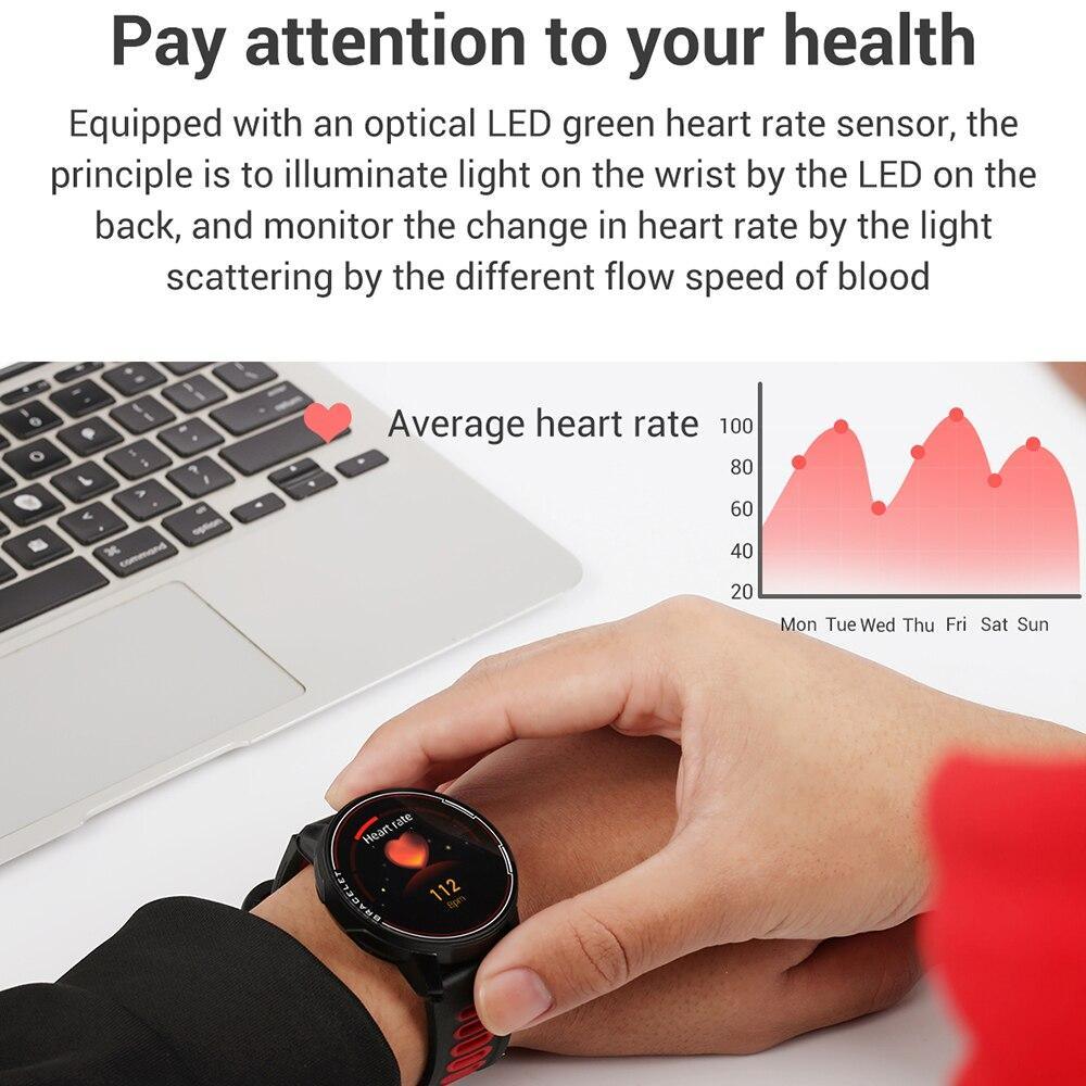 Professional Smartwatch IP68 Waterproof Fitness Tracker Heart Rate