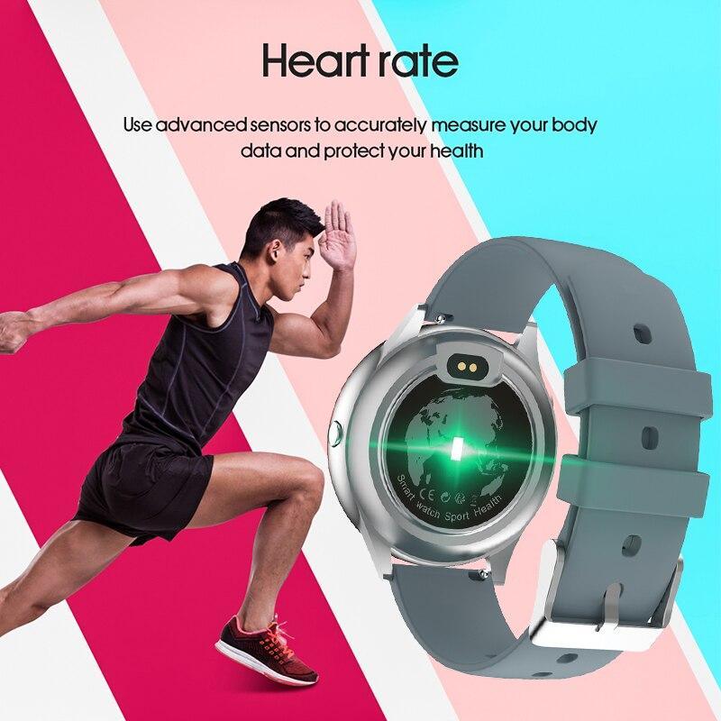 Smartwatch Heart Rate Blood Pressure Fitness Tracker iOS Android
