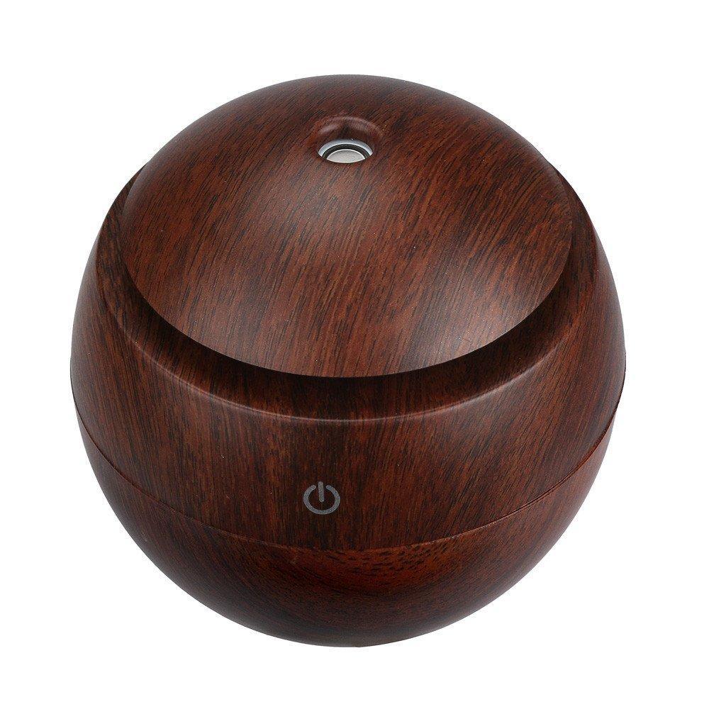 Ultrasonic Wood Aroma Diffuser LED Essential Oil Humidifier