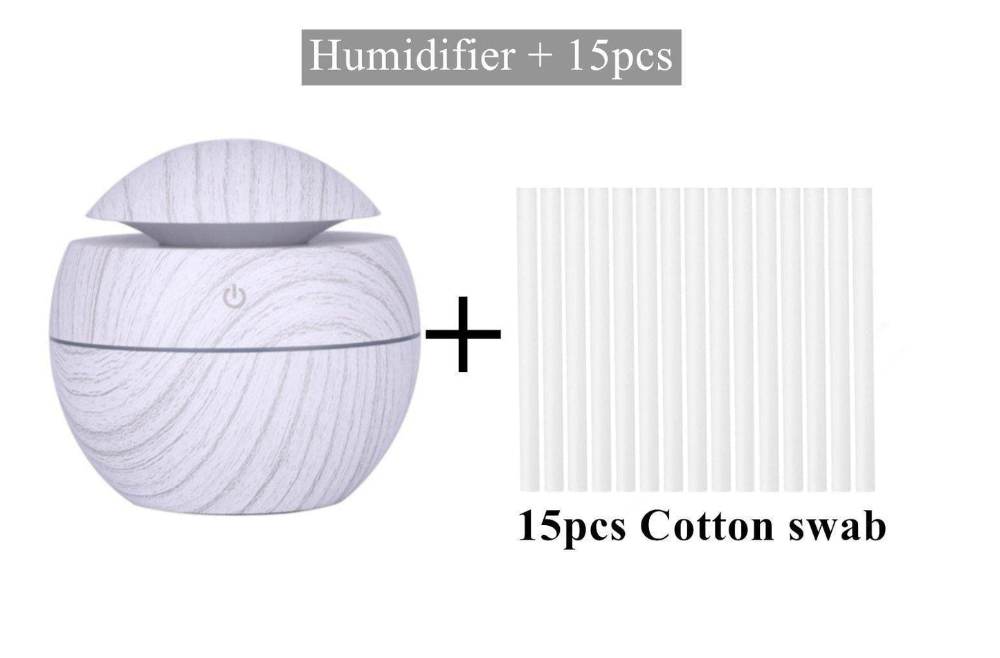 Ultrasonic Wood Aroma Diffuser LED Essential Oil Humidifier