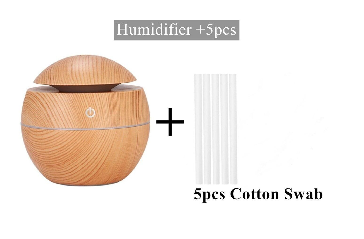 Ultrasonic Wood Aroma Diffuser LED Essential Oil Humidifier