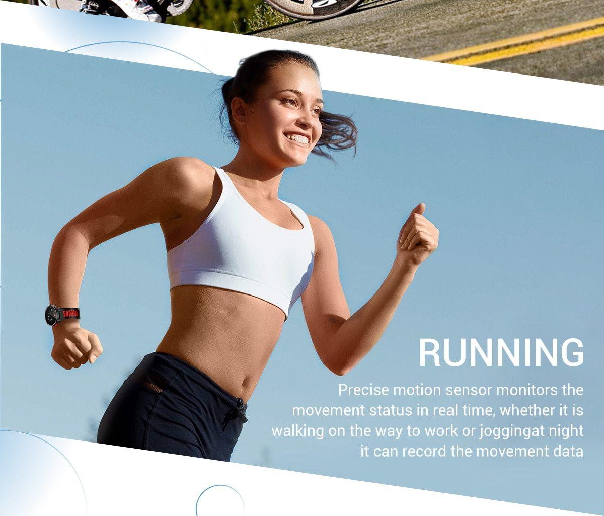 Professional Smartwatch IP68 Waterproof Fitness Tracker Heart Rate