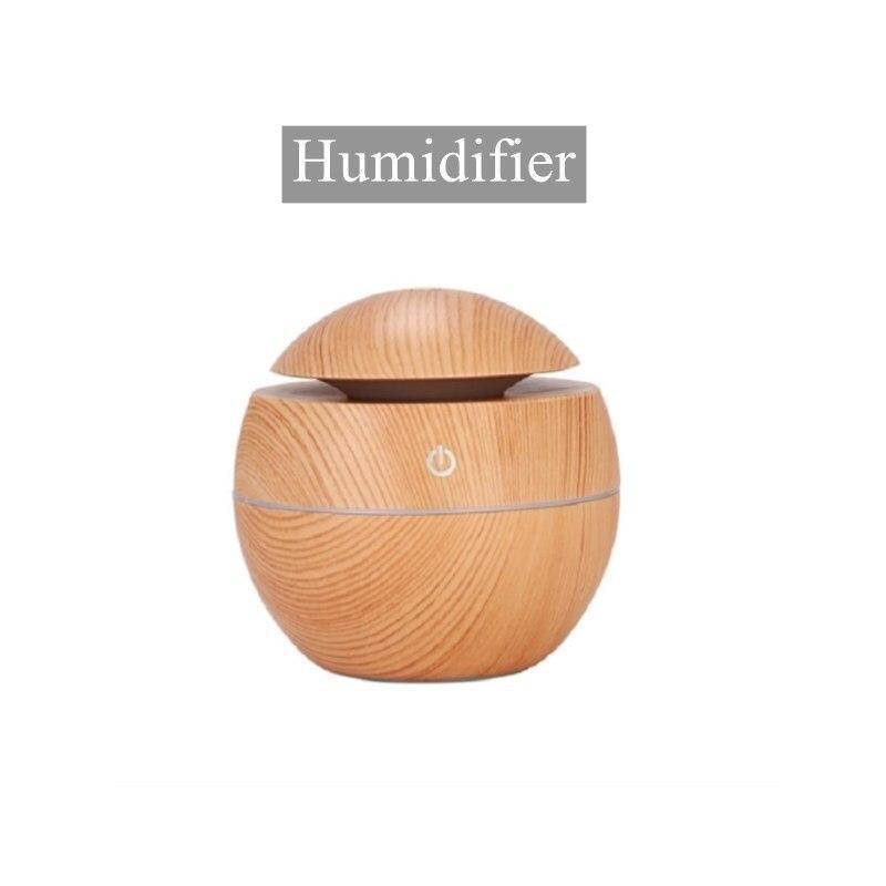 Ultrasonic Wood Aroma Diffuser LED Essential Oil Humidifier