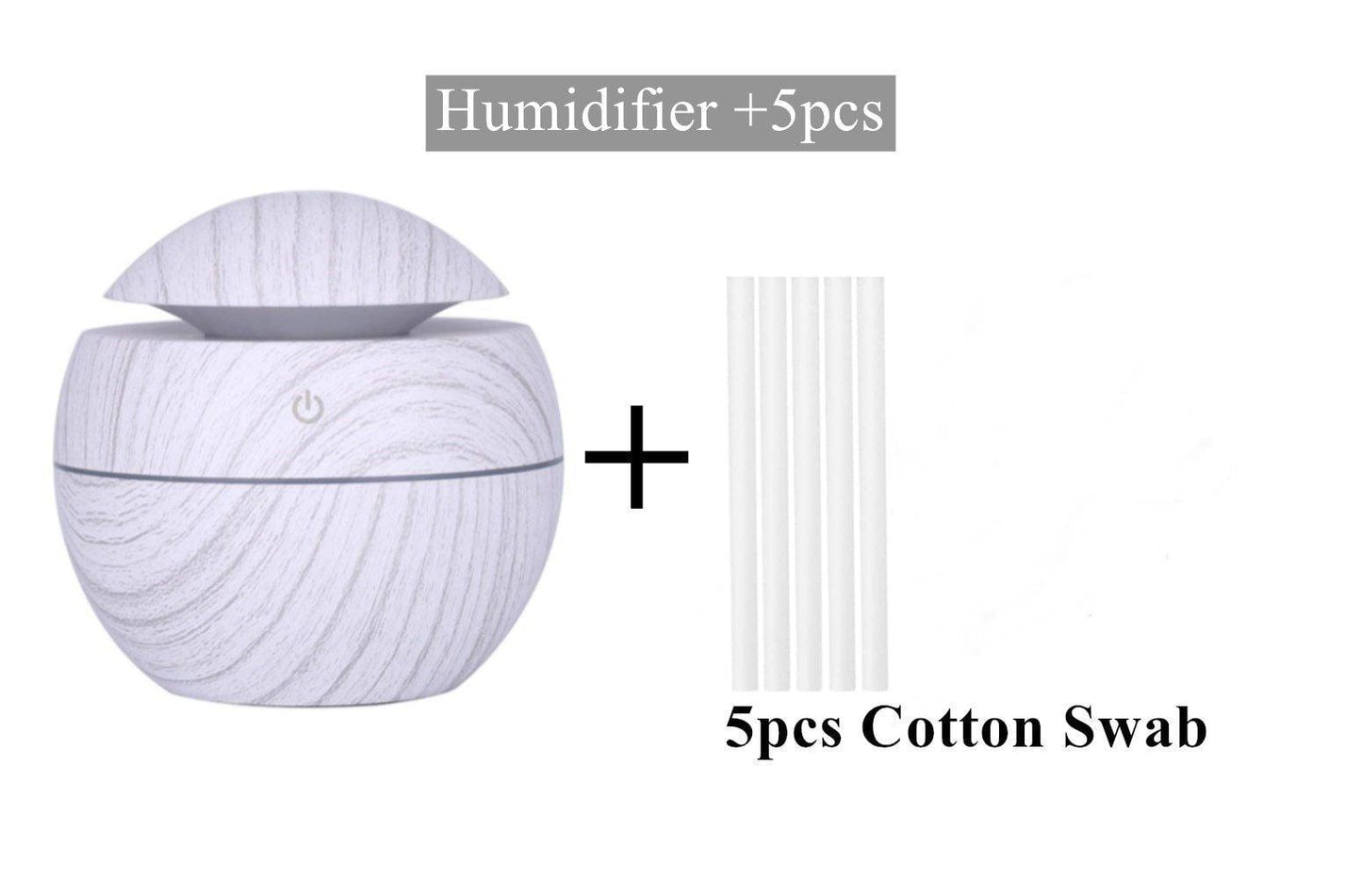 Ultrasonic Wood Aroma Diffuser LED Essential Oil Humidifier
