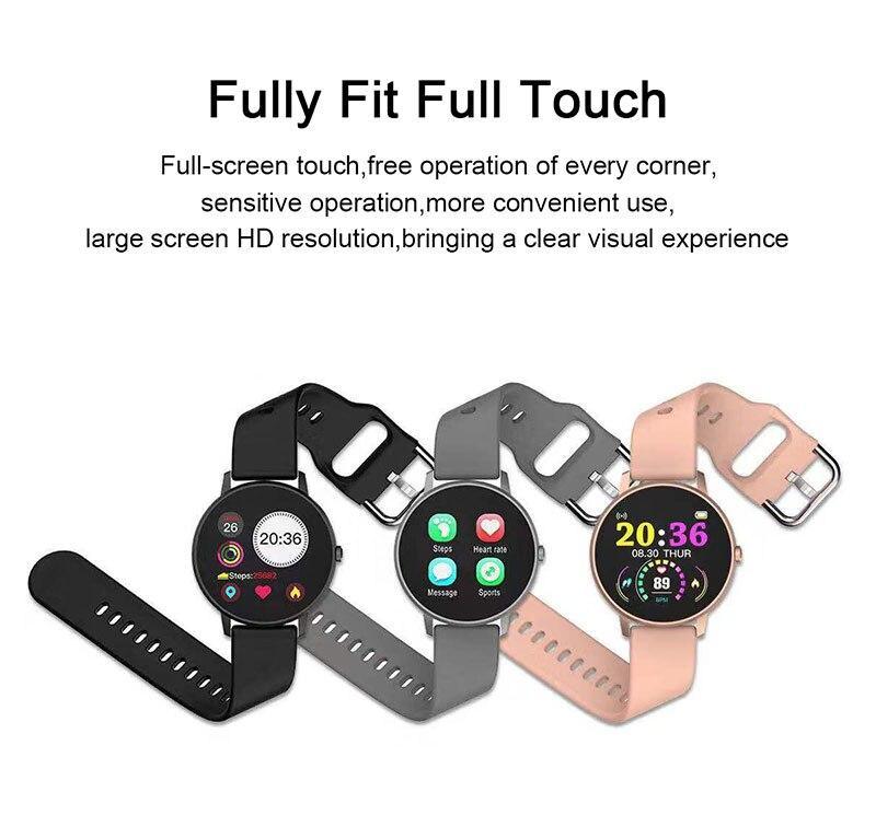 Fashion Fitness Smartwatch Waterproof Heart Rate Blood Pressure