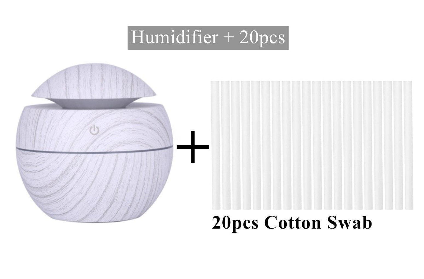 Ultrasonic Wood Aroma Diffuser LED Essential Oil Humidifier
