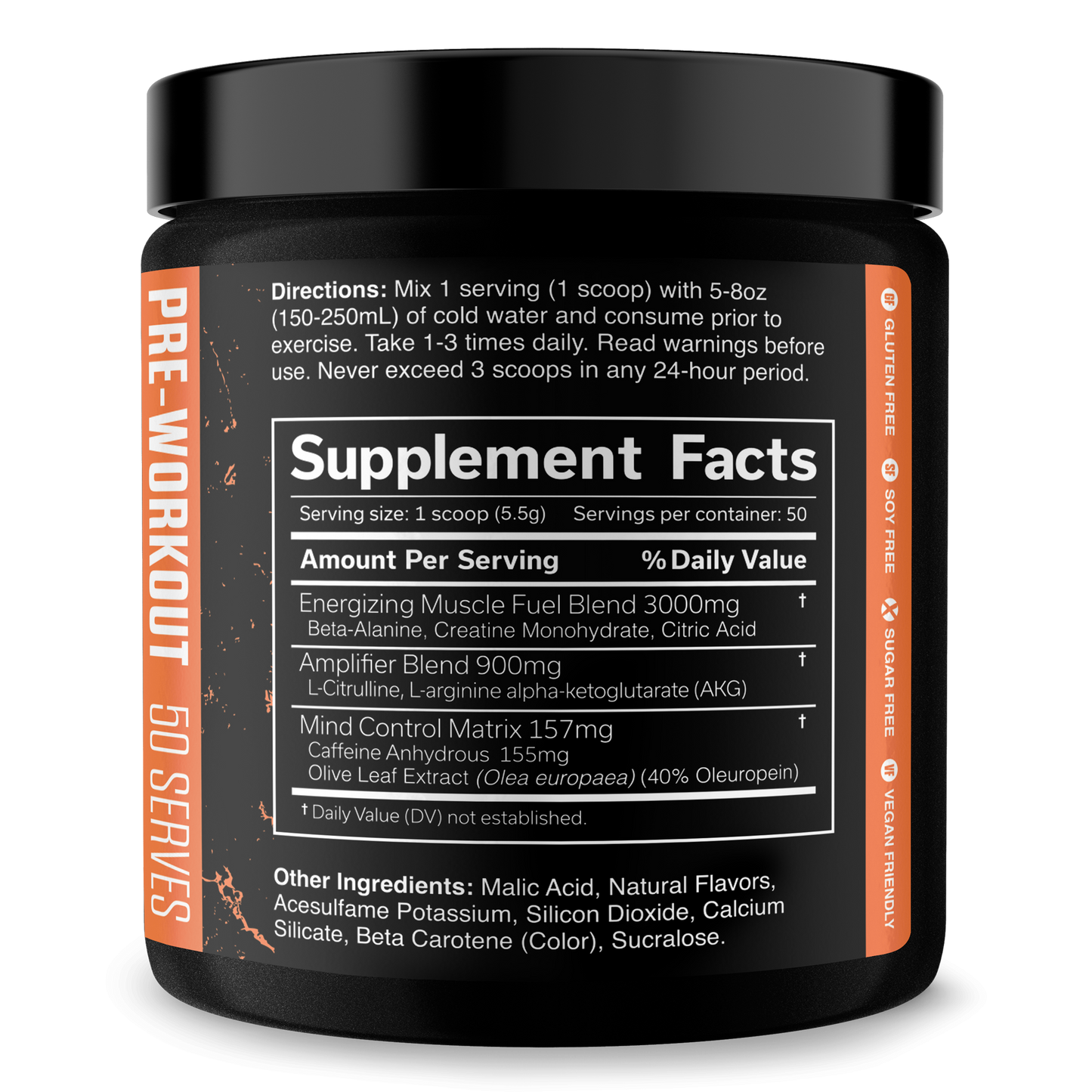 Pre Workout Energy Focus Performance Booster