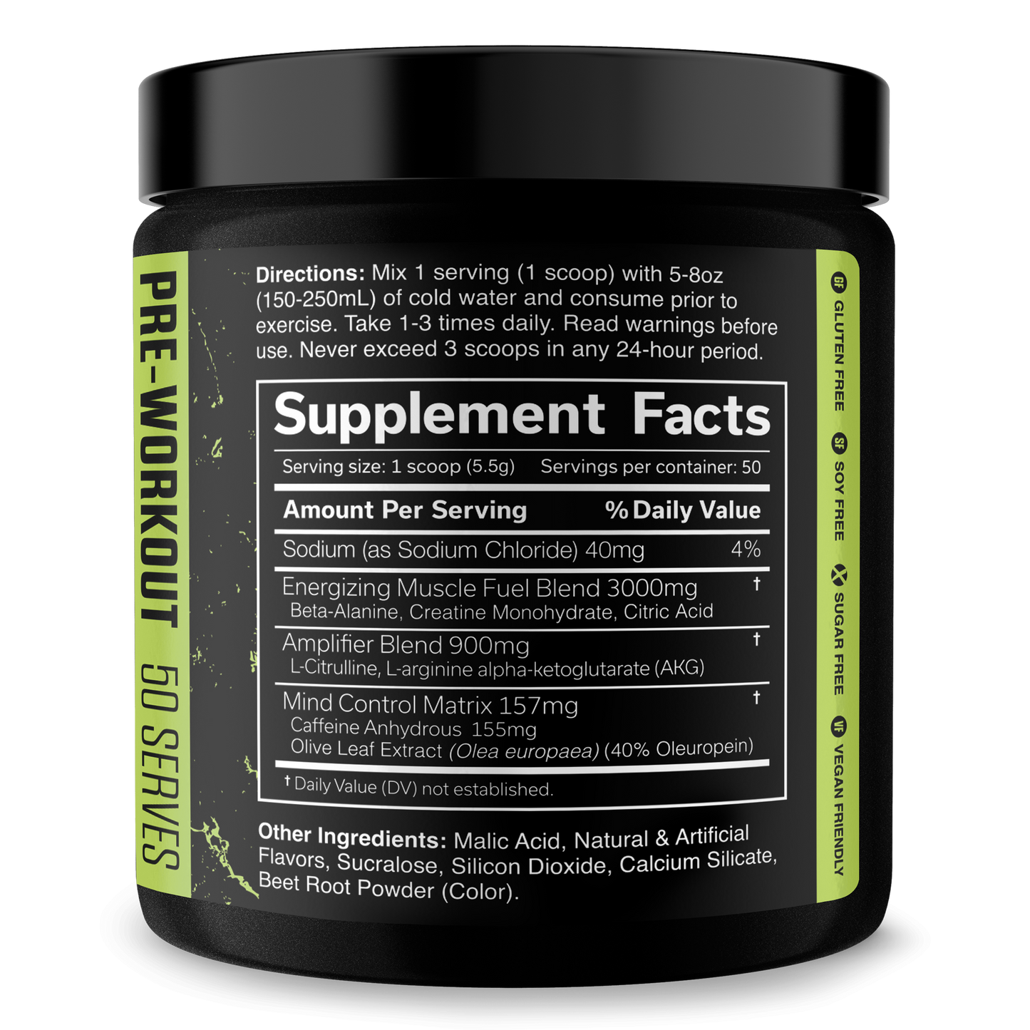 Pre Workout Energy Focus Performance Booster