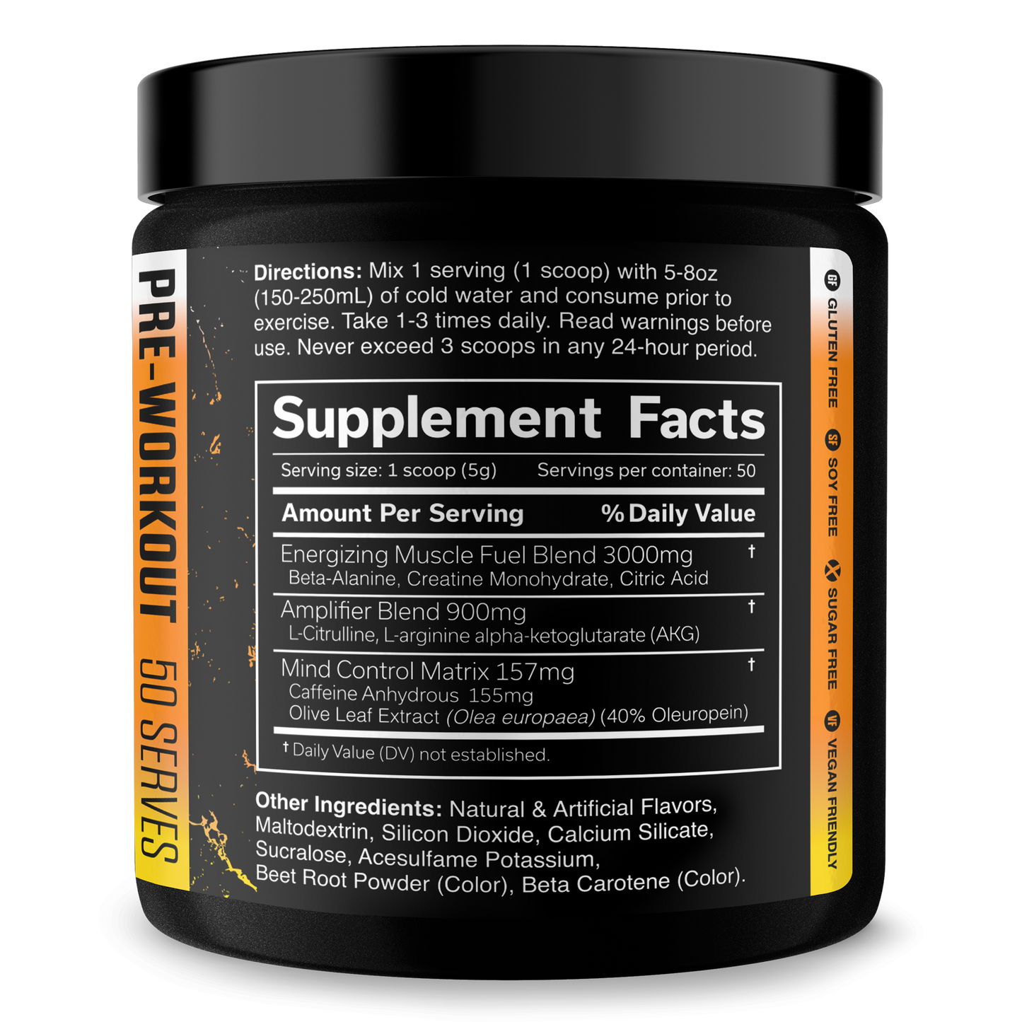 Pre Workout Energy Focus Performance Booster