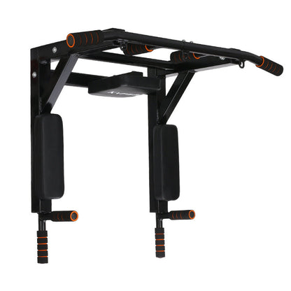 Wall Mounted Pull Up Bar Sandbag Rack Fitness