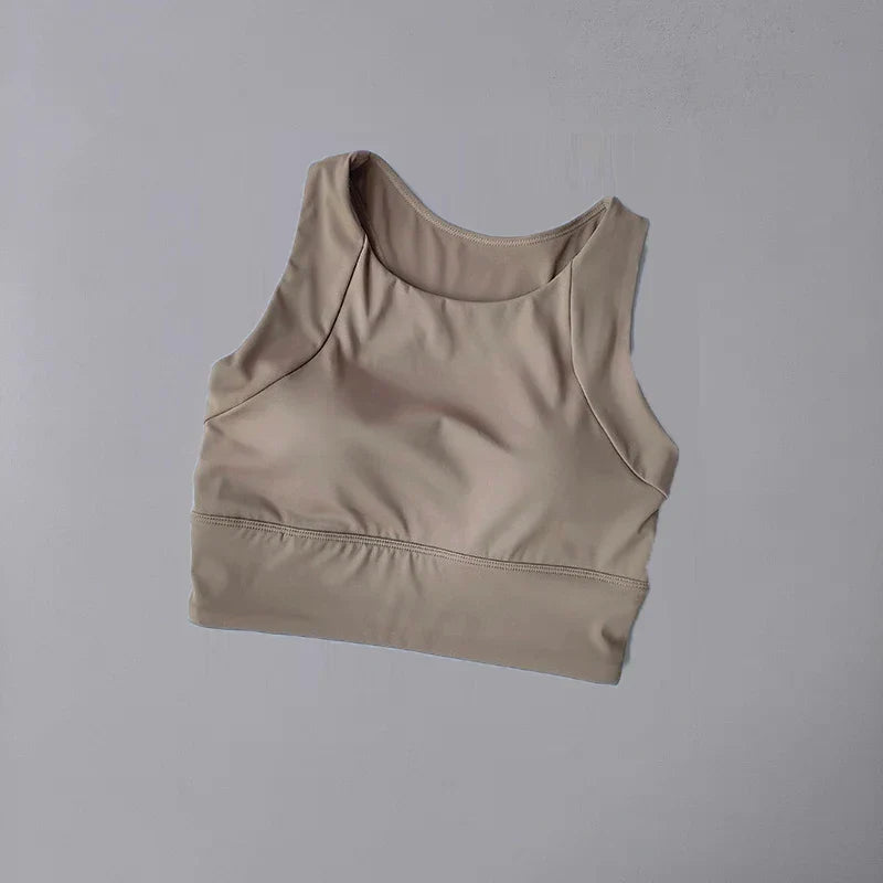 Women's Shock-Absorbing Sports Vest: High-Support Running Bra