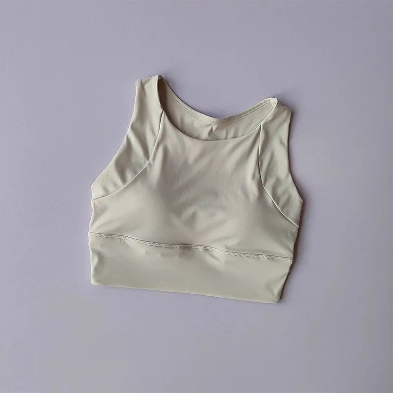 Women's Shock-Absorbing Sports Vest: High-Support Running Bra