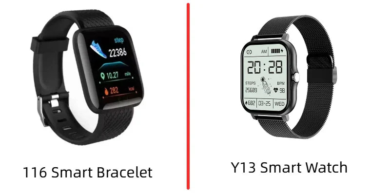 D13 Smartwatch Multifunction Fitness Tracker Step Calorie Watch