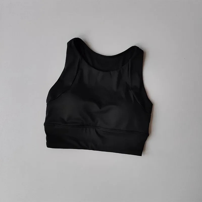 Women's Shock-Absorbing Sports Vest: High-Support Running Bra