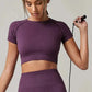 Breathable Short Sleeve Sport Top for Women