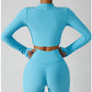 3-Piece Seamless Yoga Set – Jacket, Bra & Leggings