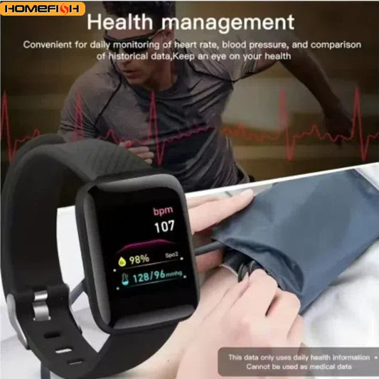 D13 Smartwatch Multifunction Fitness Tracker Step Calorie Watch