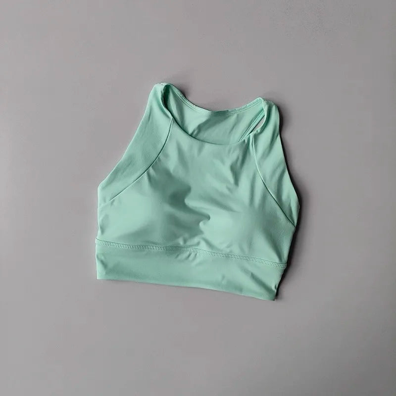 Women's Shock-Absorbing Sports Vest: High-Support Running Bra