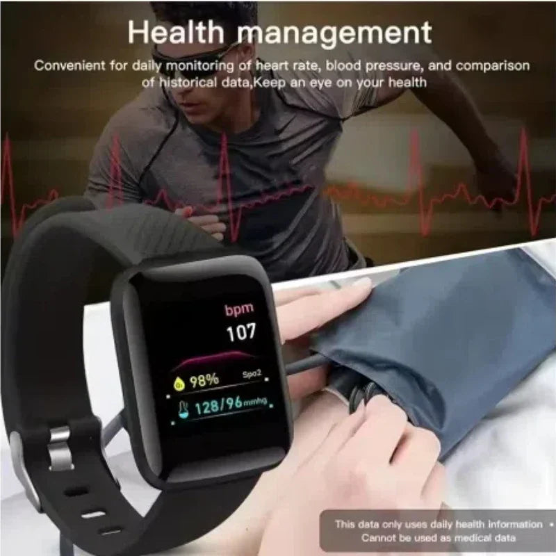 D13 Smartwatch Multifunction Fitness Tracker Step Calorie Watch