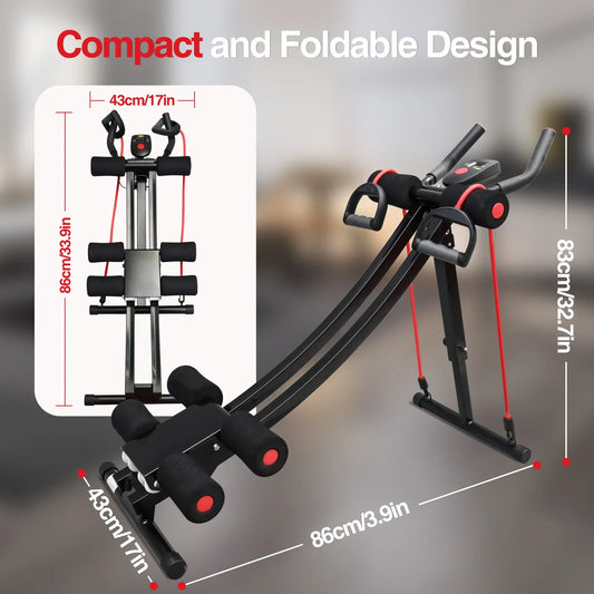 Foldable Ab Machine Core Trainer Home Gym